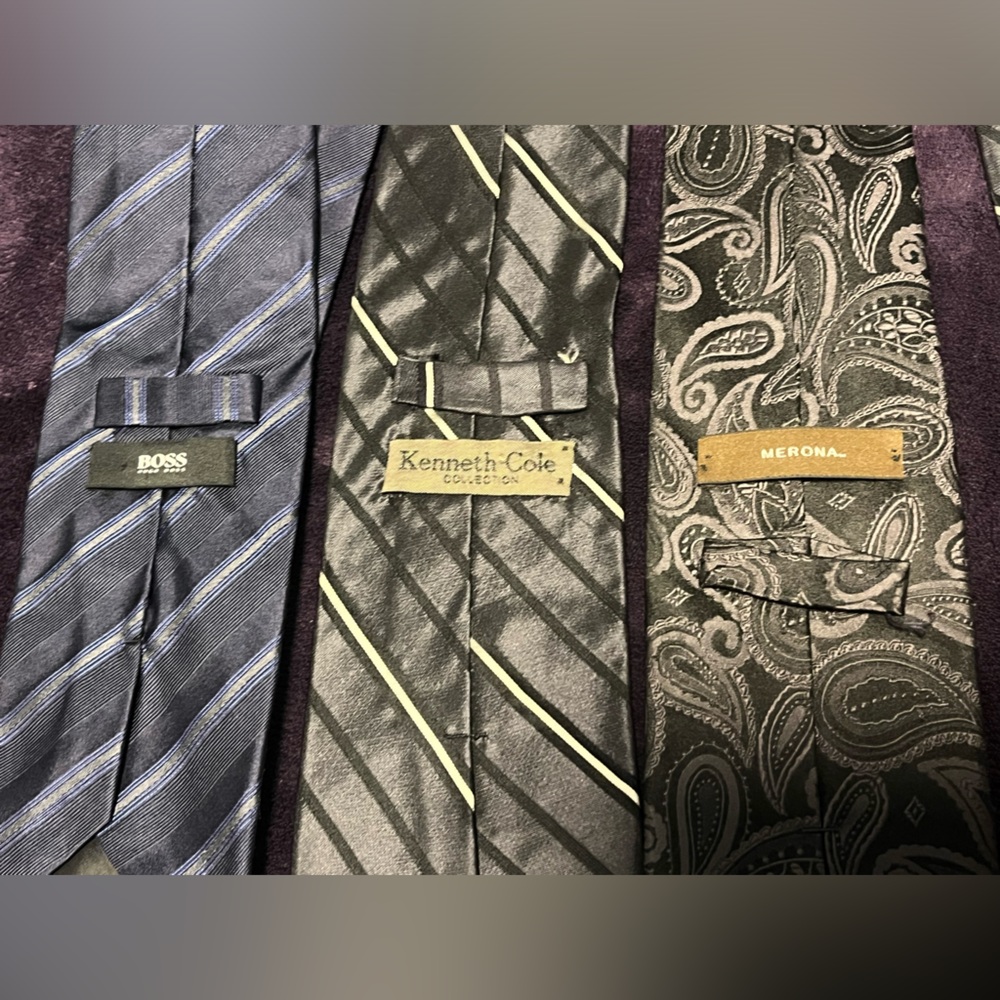 Set of 3 Ties. BOSS, Kenneth Cole , Merona
